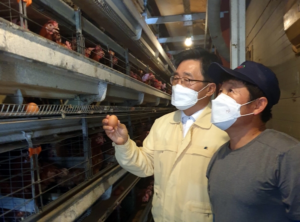 한국농수산식품유통공사 김춘진 사장이 대한양계협회와 국산 계란 유통 및 수급 안정방안에 대해 논의했다.