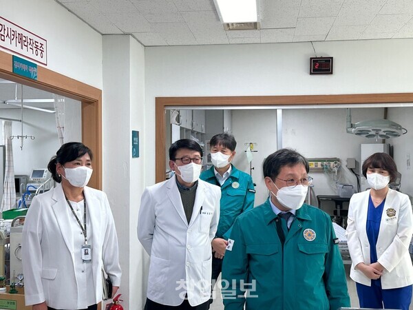 이성희 고용노동부 차관은 8일 의료계 집단행동 대응 및 시상진료대책 현장점검을 펼쳤다.